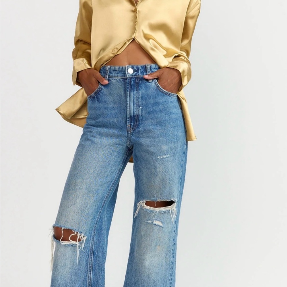 New York & Company Gold  Blouse - Picture 3 of 3